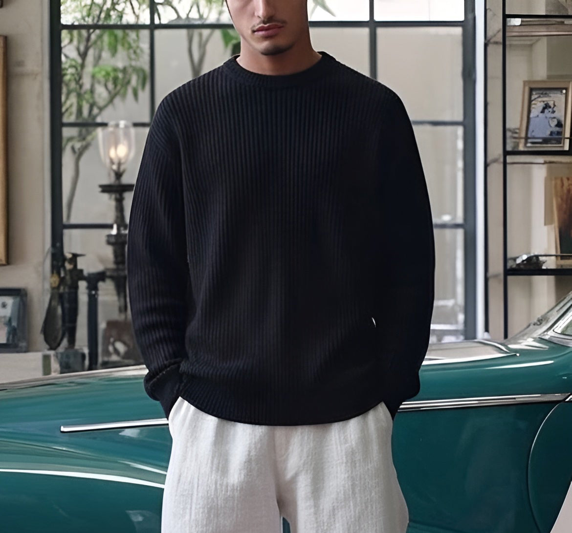 Black Knitted sweater
