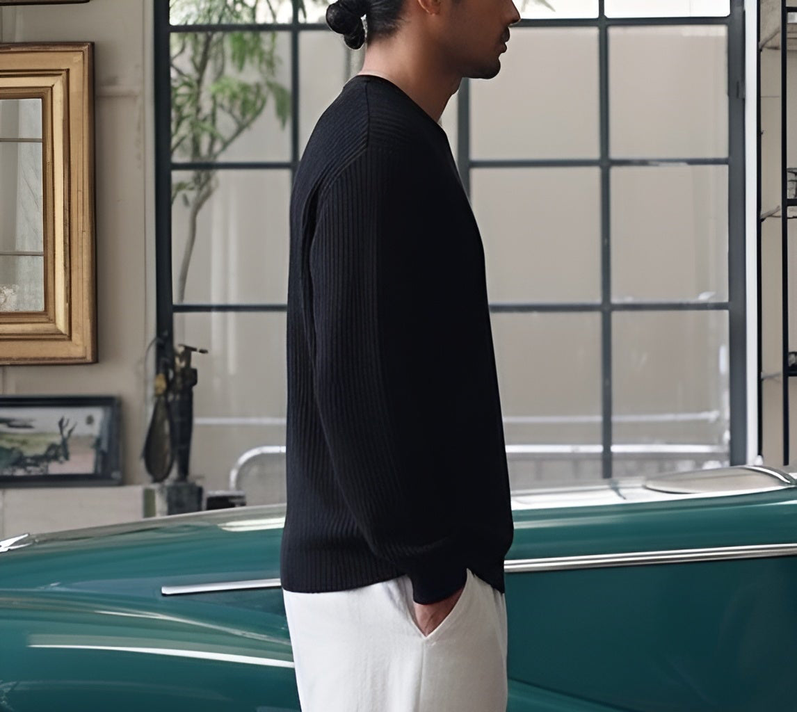 Black Knitted sweater