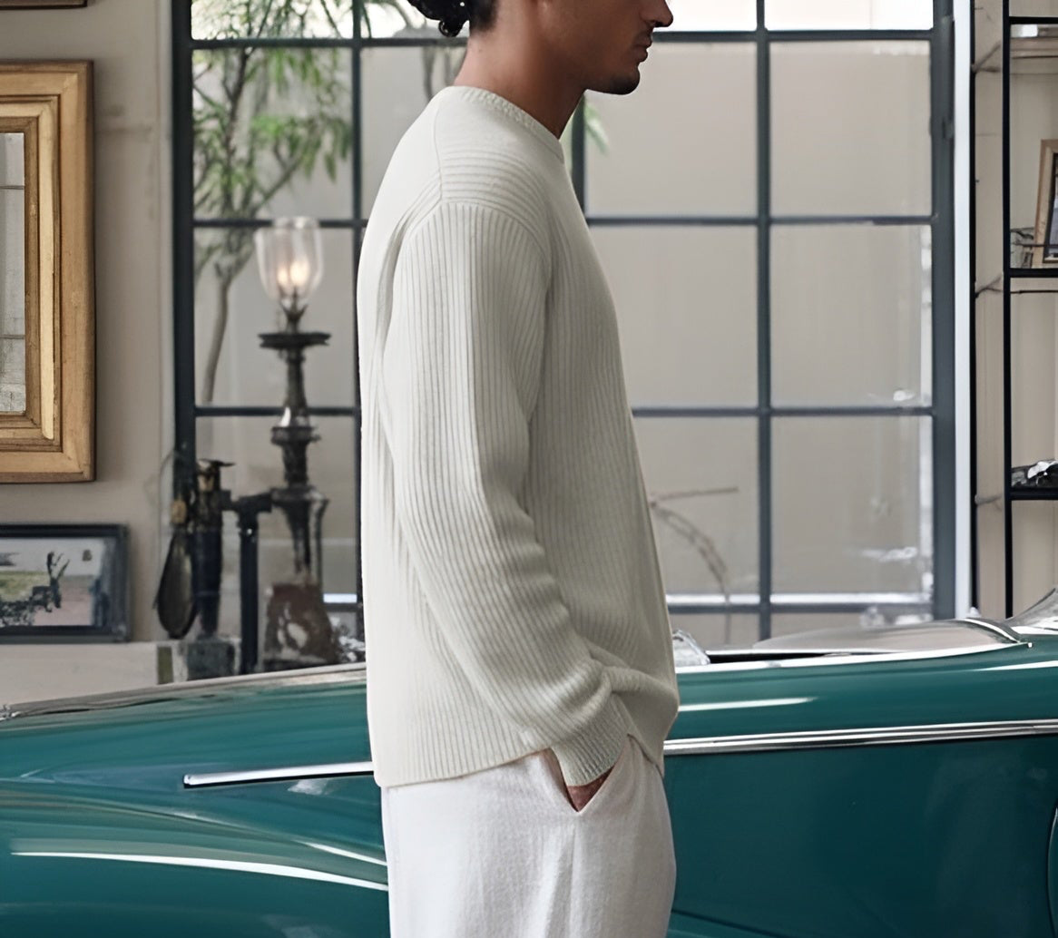 Cream sweater