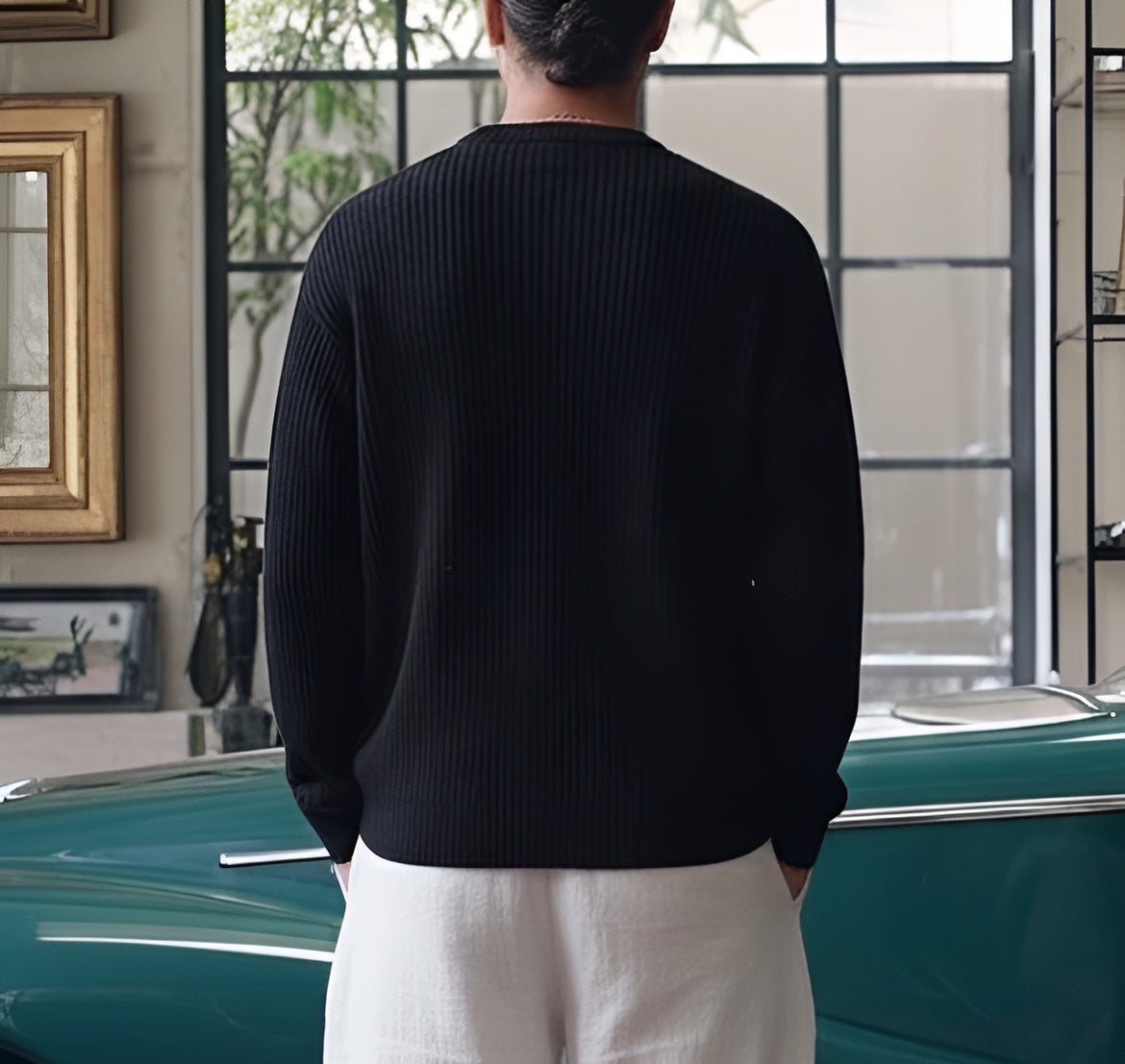Black Knitted sweater