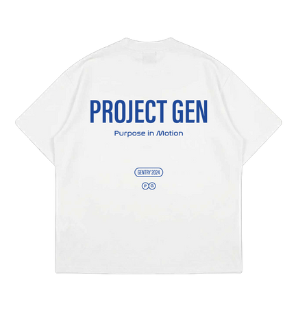 Project Gen T-shirt Blue on White