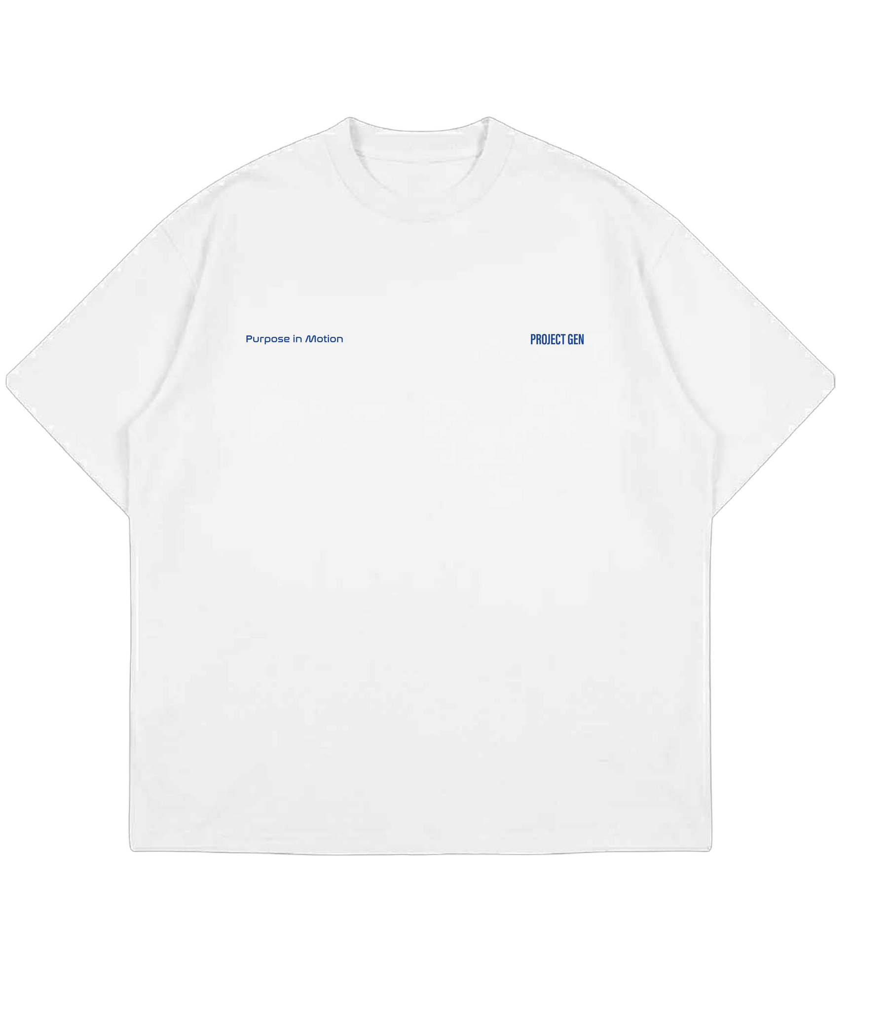 Project Gen T-shirt Blue on White