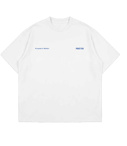 Project Gen T-shirt Blue on White