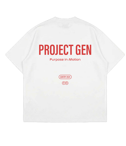 Project Gen T-shirt Red on White