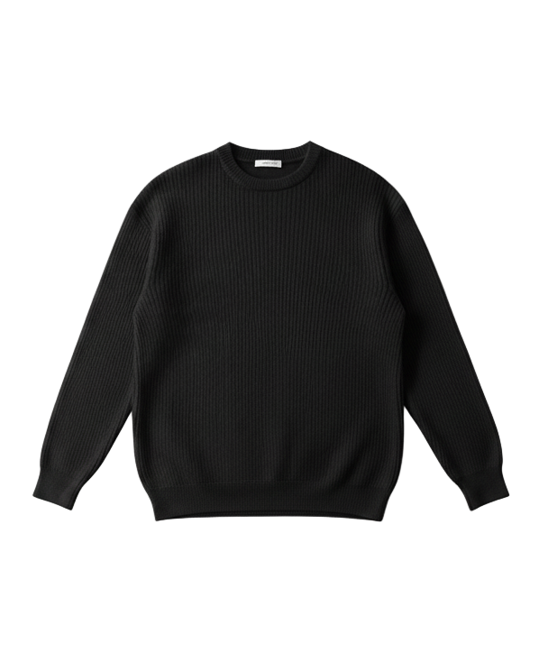 Black Knitted Sweater