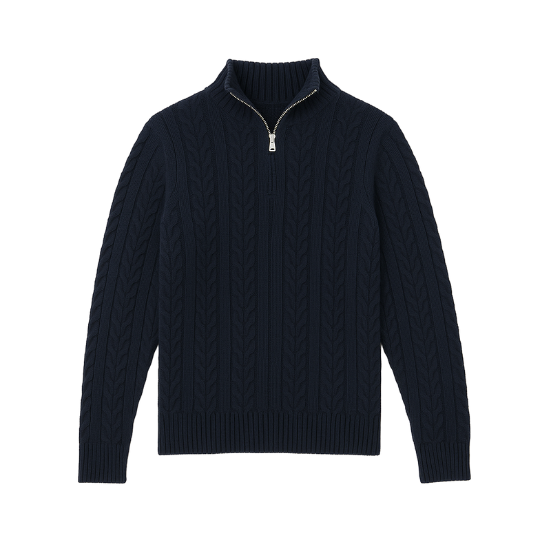 Cable knit Dark Navy QZ