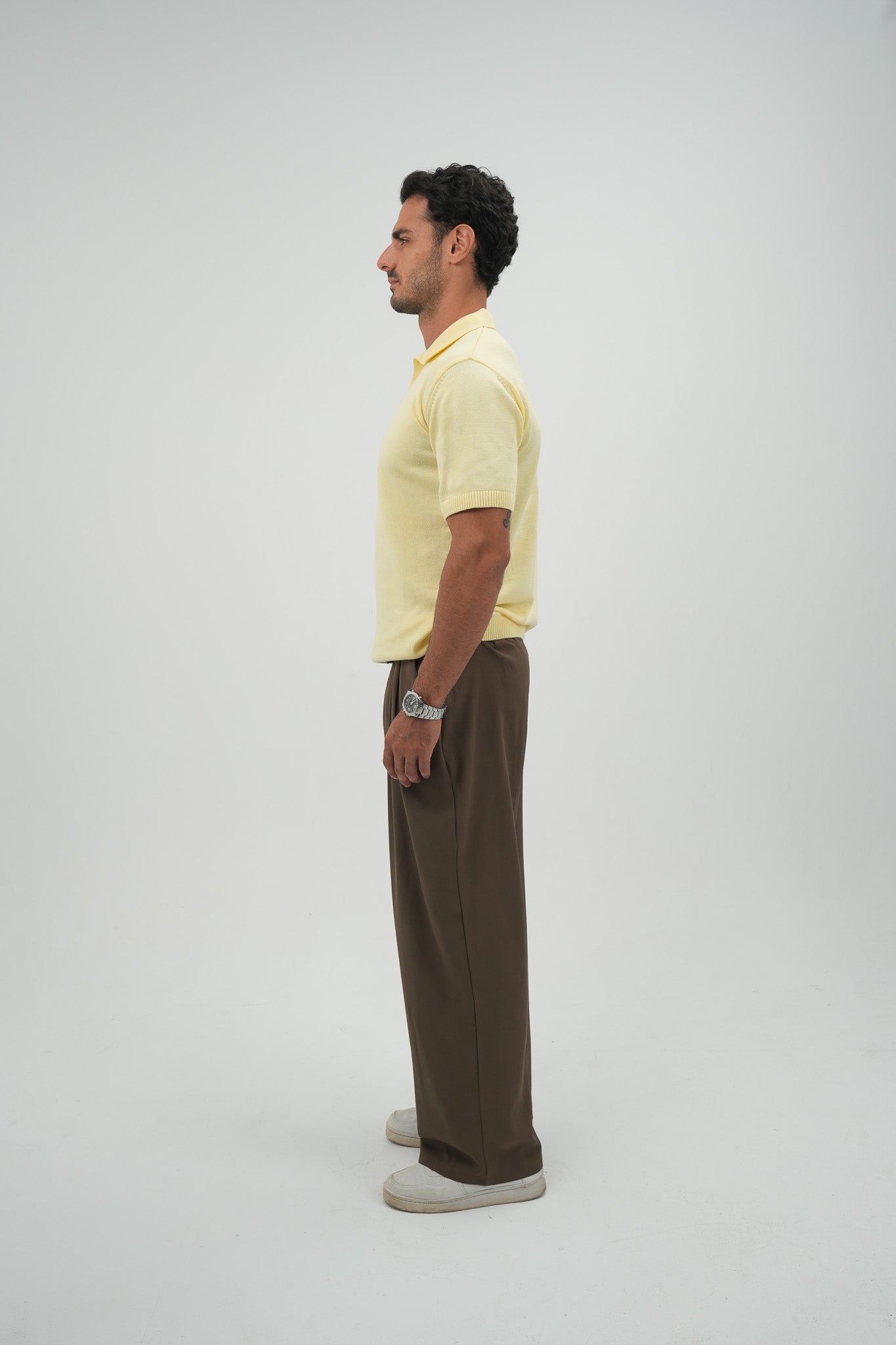Butter Yellow Knitted Polo