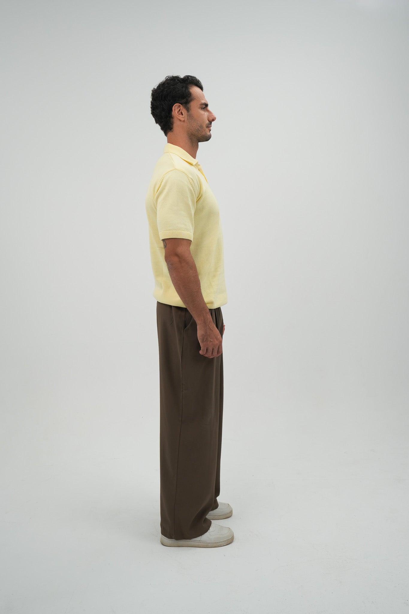 Butter Yellow Knitted Polo