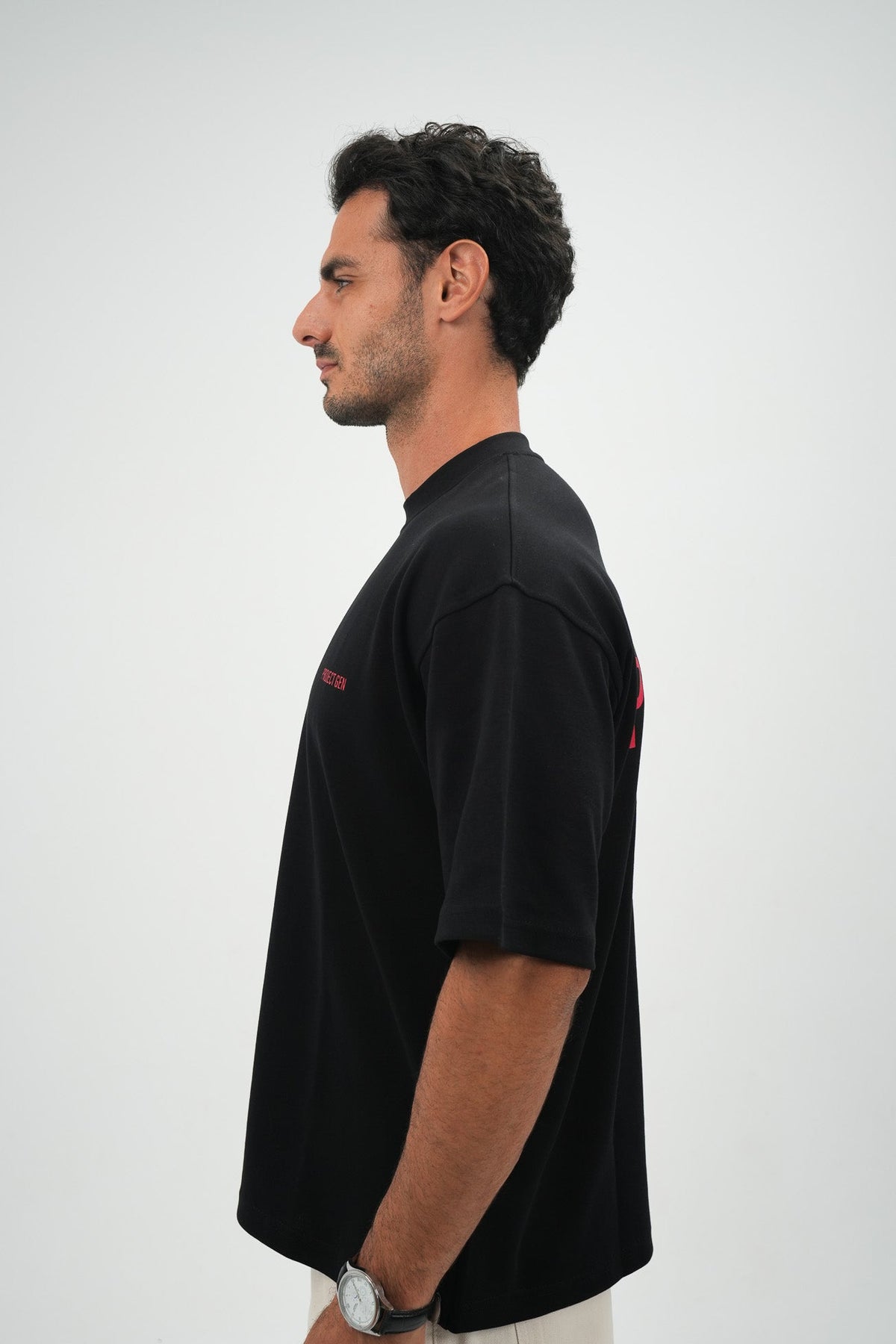 Project Gen T-shirt Red on Black