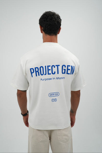 Project Gen T-shirt Blue on White