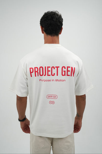 Project Gen T-shirt Red on White
