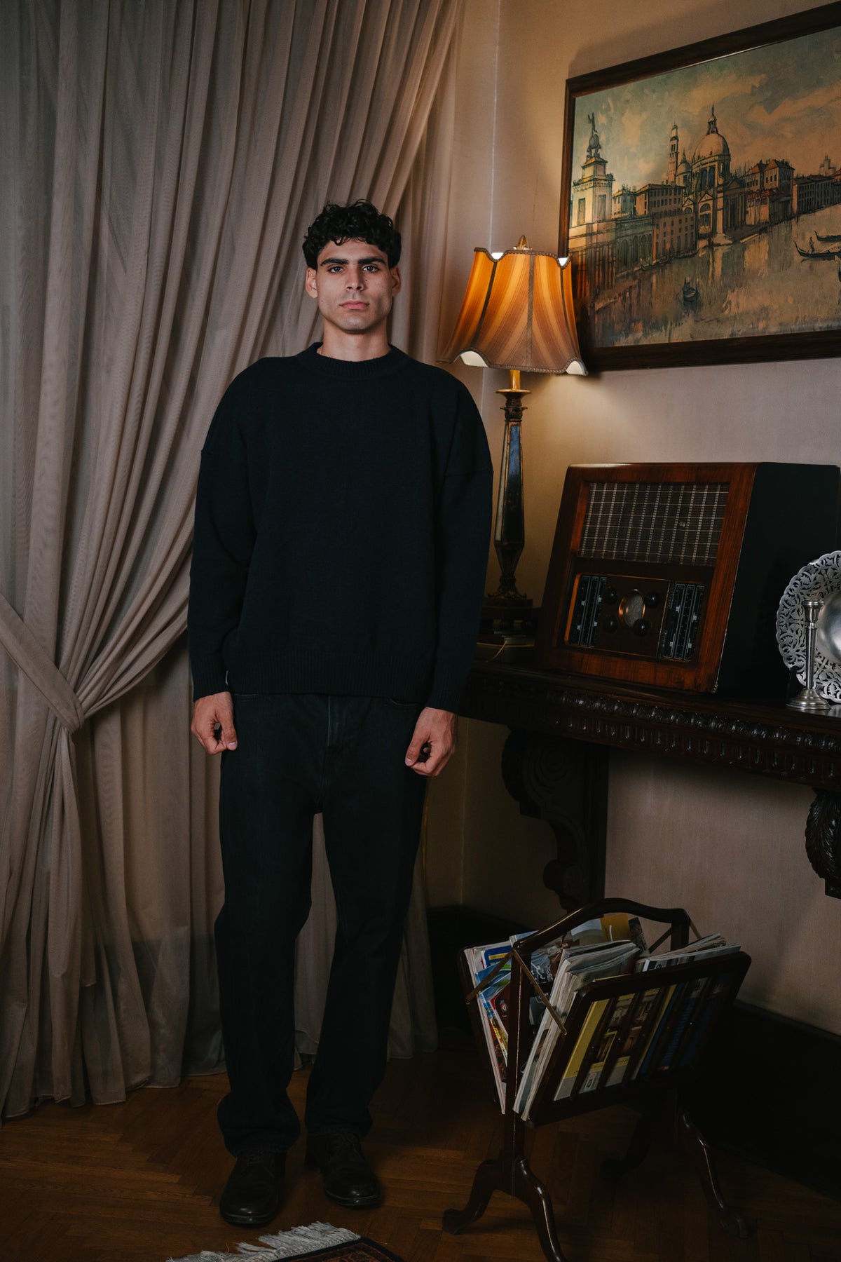 Black Mohair Sweater