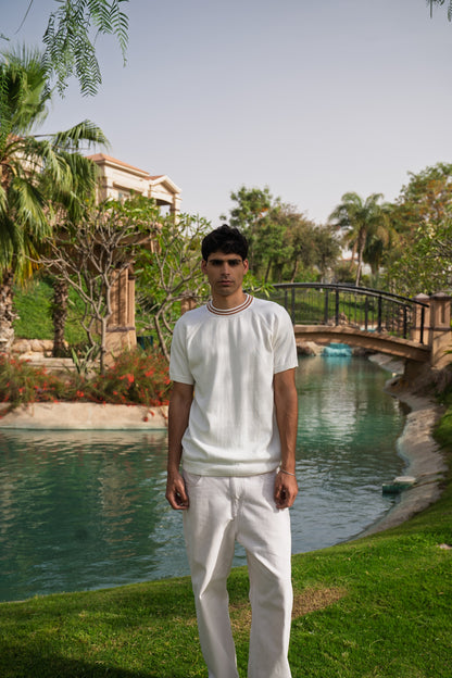Off-White Stripe knitted tee