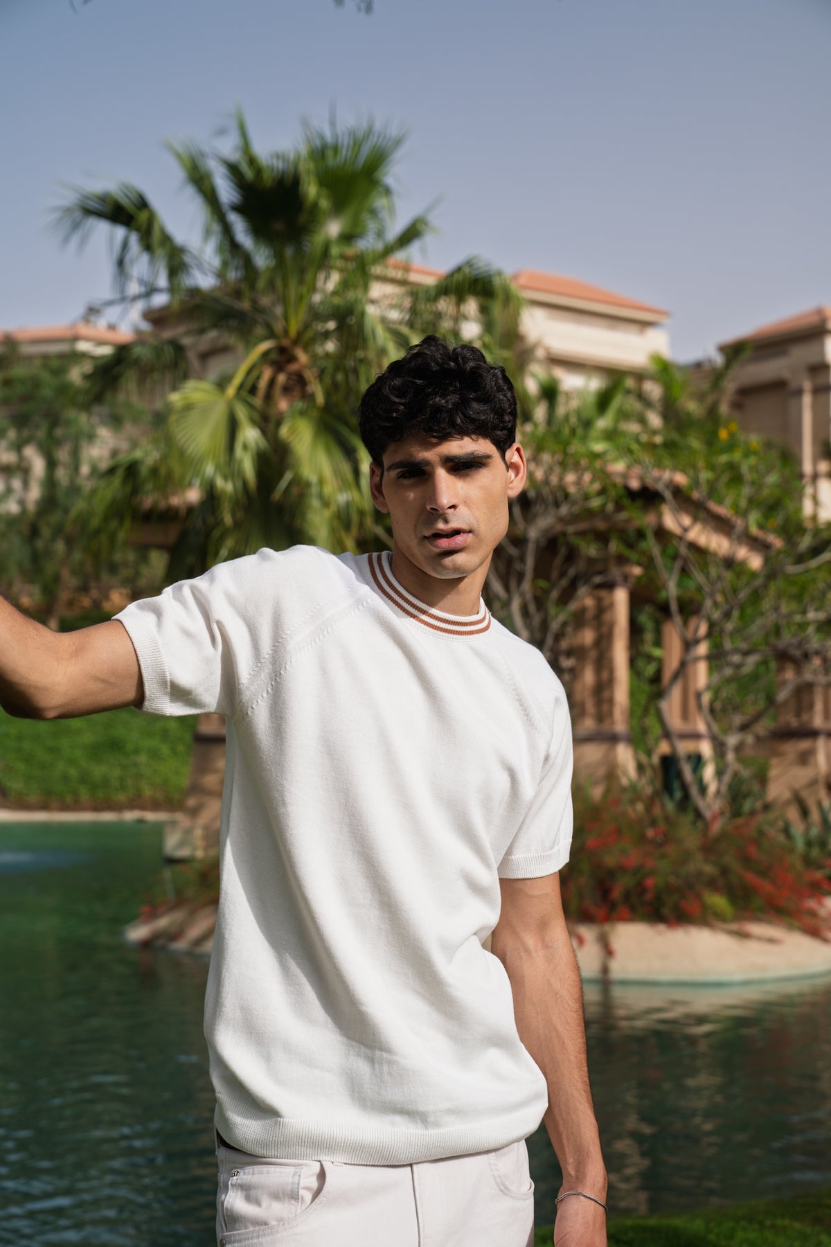Off-White Stripe knitted tee
