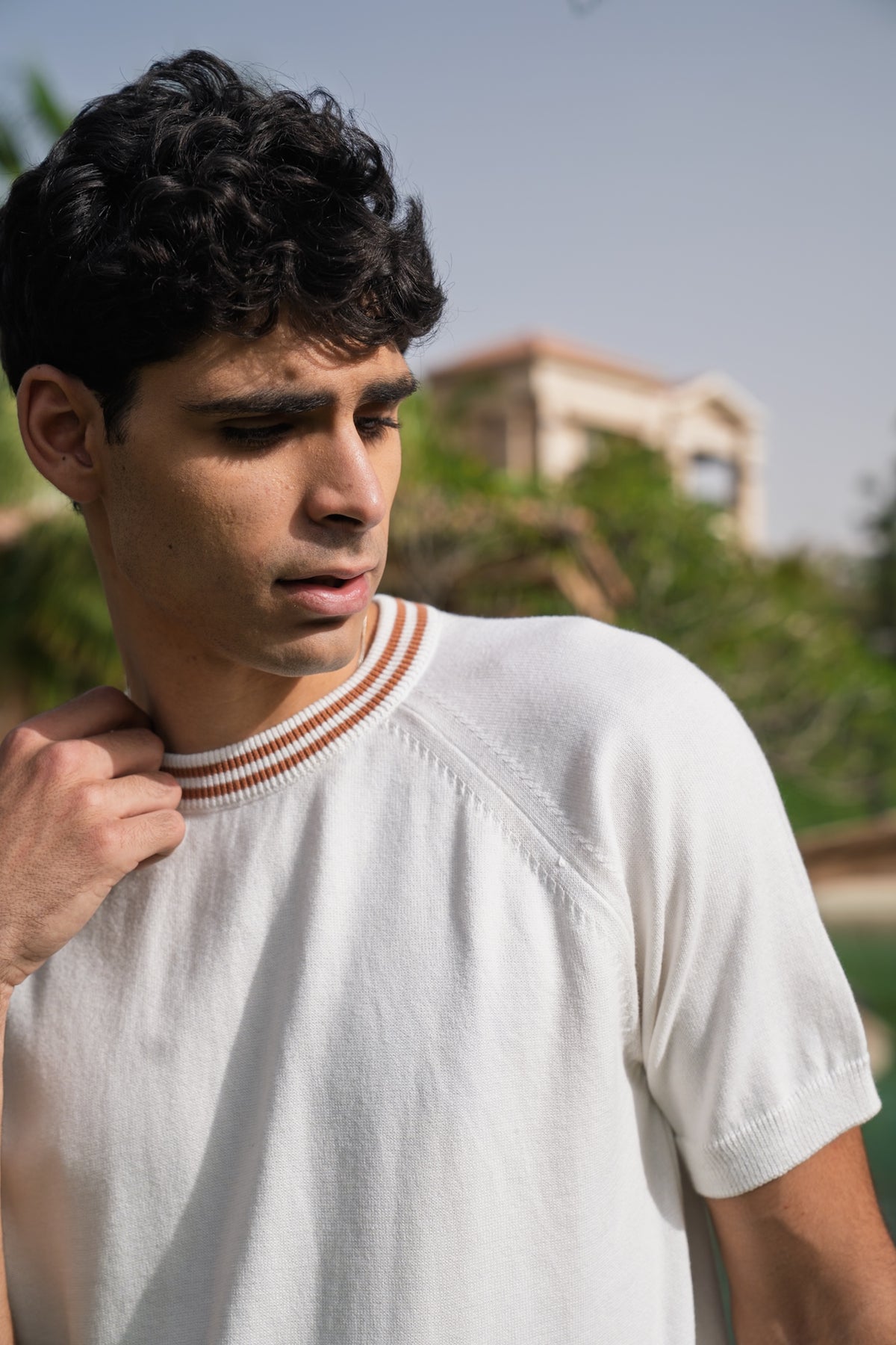 Off-White Stripe knitted tee