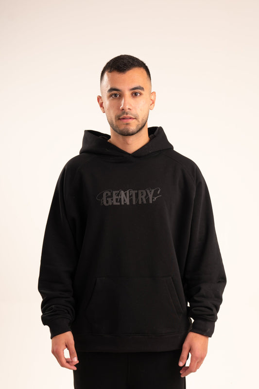 Black gentry basics hoodie