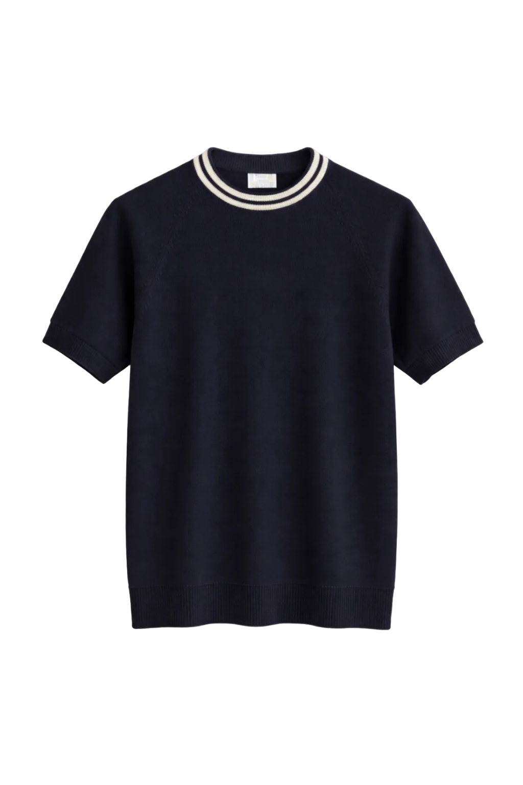 Navy Stripe knitted tee