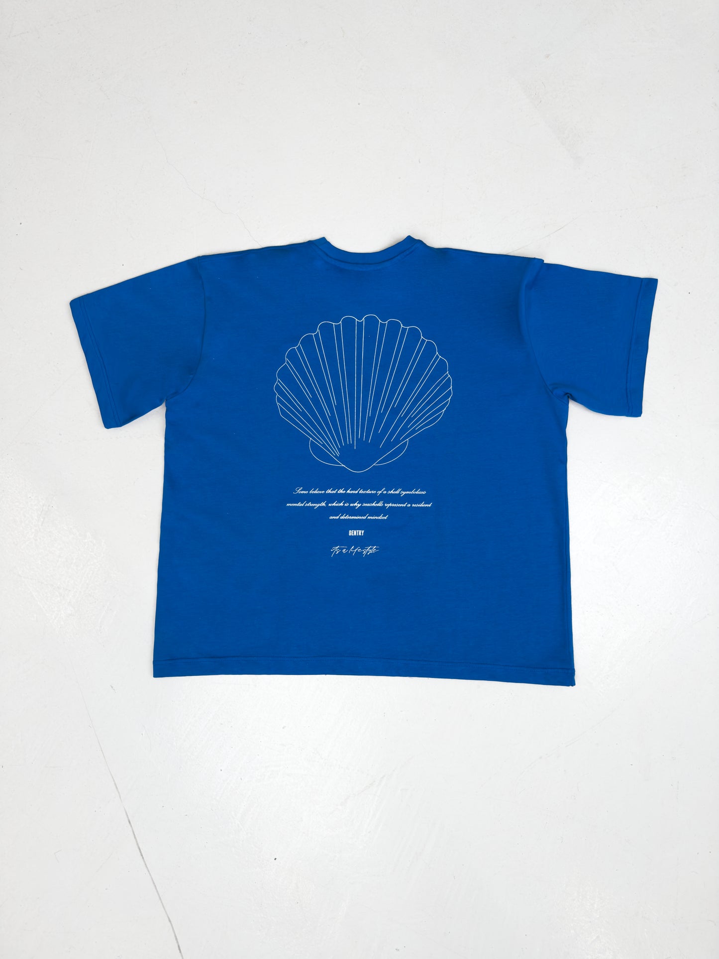 Royal Blue seashell t-shirt