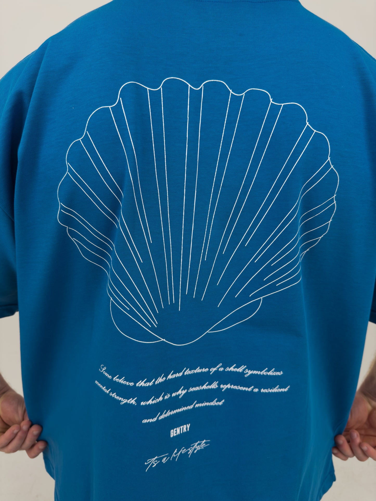 Royal Blue seashell t-shirt