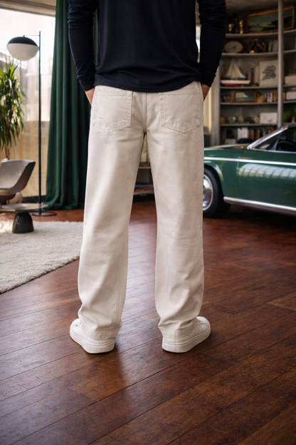 Off-white Wide Leg Jeans
