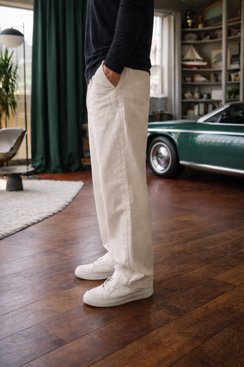 Off-white Wide Leg Jeans