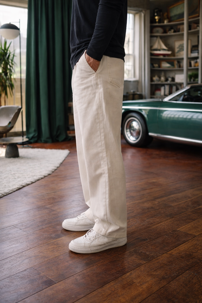 Off-white Wide Leg Jeans