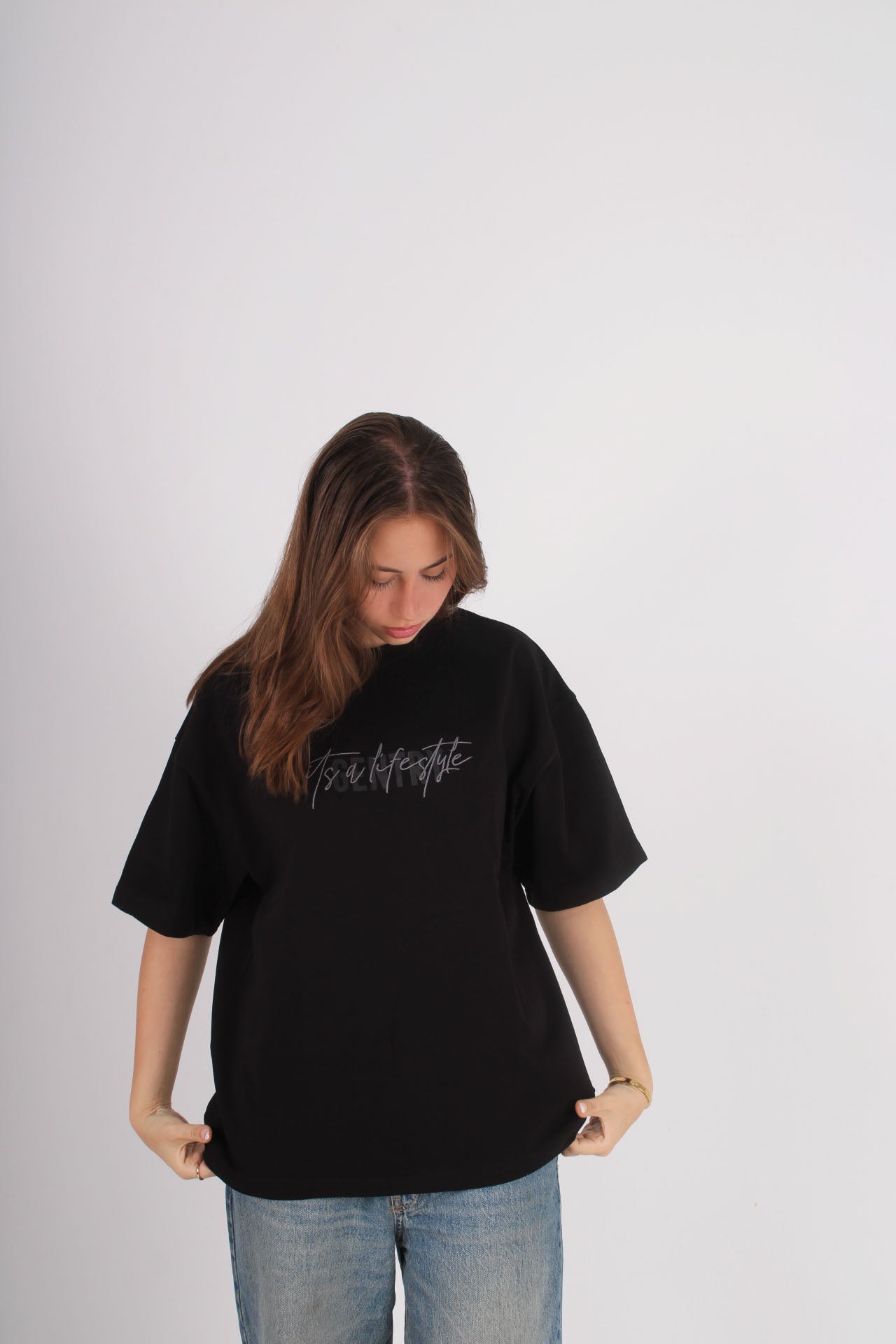 Black lifestyle tee