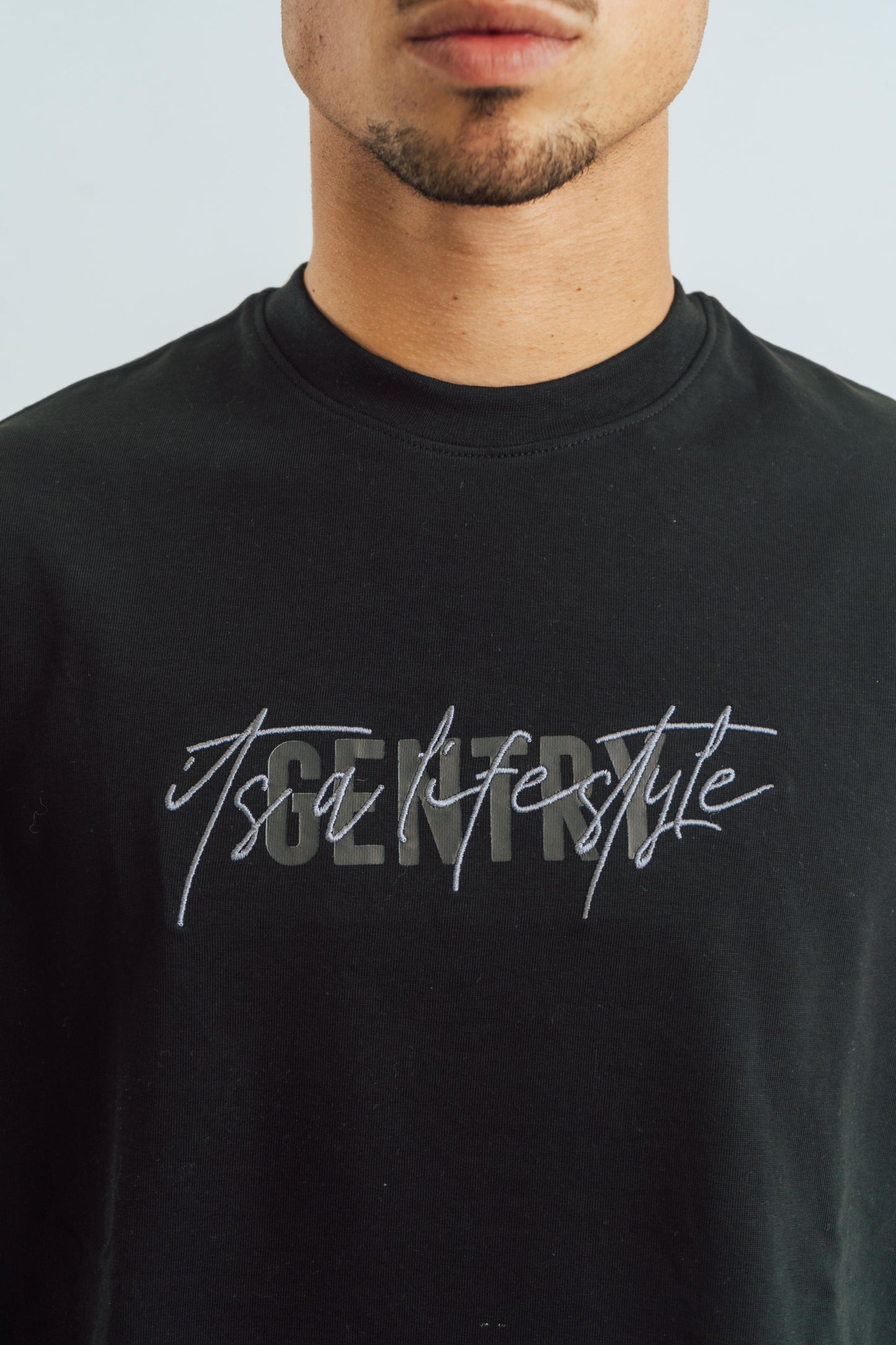 Black lifestyle tee